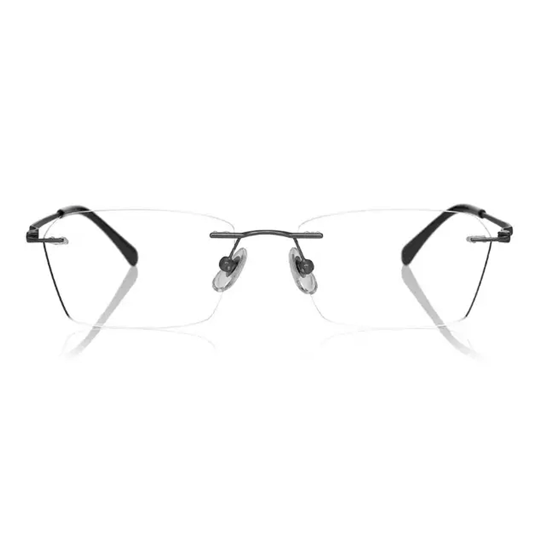 OWNDAYS | AIR Silver Rimless Rectangle right side